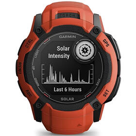 Inteligentné hodinky Garmin Instinct 2X Solar - Flame Red 

