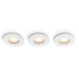 Vstavané svietidlo Philips Adore Hue, 3x 4,2W + 3x GU10, White Ambiance (3 ks) biele

