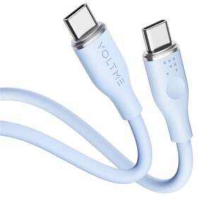 Kábel Voltme Powerlink Moss Series USB-C/USB-C, CTC 3A/60W 1m modrý


