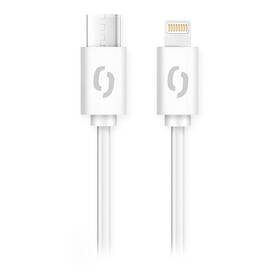 Kábel Aligator Power USB-C/Lightning, 3A, 1m biely

