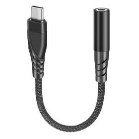 Redukcia Sturdo USB-C/3,5 mm jack čierna

