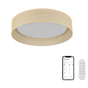 LED stropné svietidlo IMMAX NEO LITE LONA, 36W, CCT, Wi-Fi, TUYA, BEACON, priem. 45,5cm béžové

