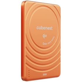 Powerbank Cubenest SlimDual MagSafe Qi2 5000 mAh oranžová


