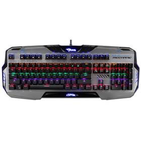 Klávesnica E-Blue Mazer Mechanical 729, US čierna/strieborná

