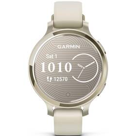 Inteligentné hodinky Garmin Lily 2 Active - Lunar Gold / Bone Silicone Band 

