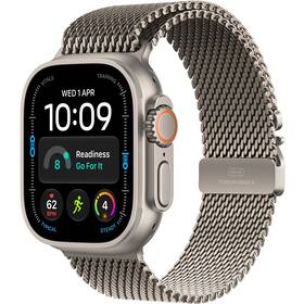 Inteligentné hodinky Apple GPS + Cellular 49 mm přírodní titan, přírodní titanový milánský tah - L 

