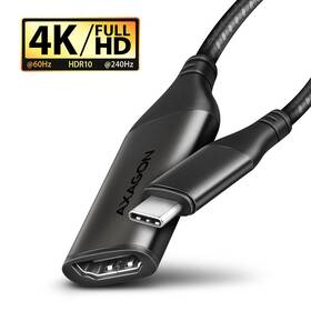 Redukcia Axagon USB-C / HDMI 2.0a, 25cm, 4K/60Hz HDR10 čierna

