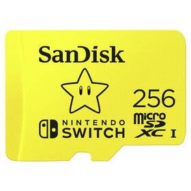 Pamäťová karta SANDISK Micro SDXC 256GB UHS-I U3 (V30) pre Nintendo Switch (100R/90W) 

