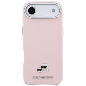 Kryt na mobil Karl Lagerfeld PU Karl and Choupette Heads Pins MagSafe na Apple iPhone Air ružový

