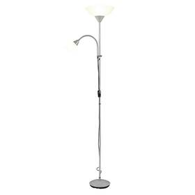 Stojacia lampa Reality ERZWO, E27, 100 W strieborná

