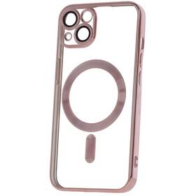 Kryt na mobil CPA Mag Color Chrome na Apple iPhone 15 ružový

