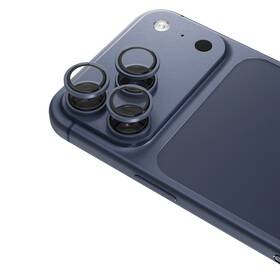Ochranné sklo šošovky fotoaparátu Epico Aluminium Lens Protectors na Apple iPhone 17 Pro/17 Pro Max modré

