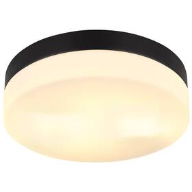 LED stropné svietidlo GLOBO Vranos, 24 cm čierne

