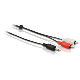 Kábel Philips Jack 3,5 mm/2RCA, 3 m čierny

