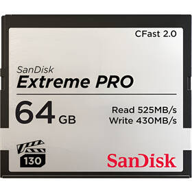Pamäťová karta SANDISK CFast 2.0 64 GB (515R/430W) 

