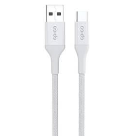 Kábel Epico Braided, USB-C / USB-A, 1.2m biely

