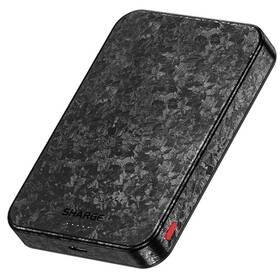 Powerbank Sharge CarbonMag 10000 mAh čierny/sivý

