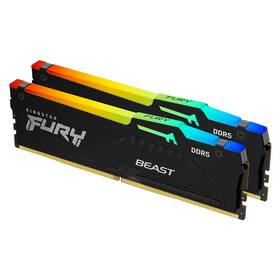 Pamäťový modul Kingston FURY Beast RGB 128GB (2x64GB) DDR5 5600MHz CL36 čierny

