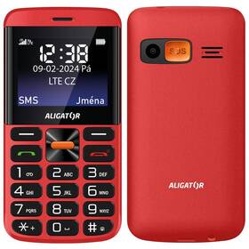 Mobilný telefón Aligator A910 4G Senior červený

