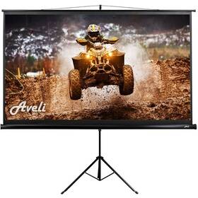 Plátno Aveli stativ 265x149 cm 120" čierne

