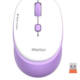 Myš Meetion R571 biela/ružová


