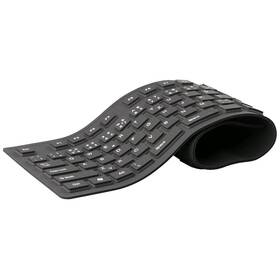 Klávesnica C-Tech FK-01, gélová, flexibilná, CZ/SK čierna

