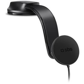 Držiak do auta SBS Flexy s MagSafe, so silikónovou prísavkou, 15 W čierny

