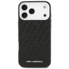 Kryt na mobil Karl Lagerfeld Grained PU Repeated Logo MagSafe na Apple iPhone 17 Pro Max čierny

