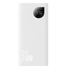 Powerbank Baseus Adaman2 10000 mAh, 30W, 2xUSB/USB-C biely


