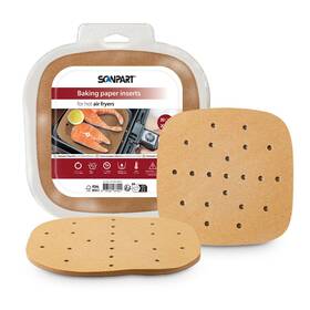Papierové formy Scanpart SCA2910070007, 20×20 cm (100 ks) hnedá

