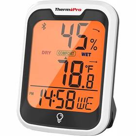 Teplomer ThermoPro TP358 BT biela farba
