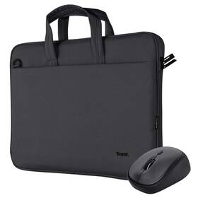 Brašna na notebook Trust 16" Bologna bag + bezdrátová myš čierna

