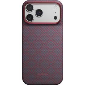 Kryt na mobil Pitaka Argyle na Apple iPhone 18 Pro Max červený/modrý

