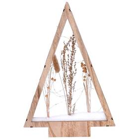 LED dekorácie Solight zasnežené zimné kvety, 37cm, 2x AA 

