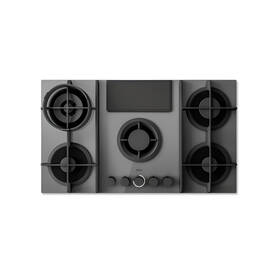 Plynová varná doska s odsávaním Elica NIKOLATESLA FLAME EVO GR/A/88 čierna

