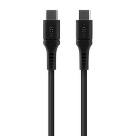 Kábel FIXED Liquid silicone USB-C/Lightning s podporou PD, MFi, 2m čierny

