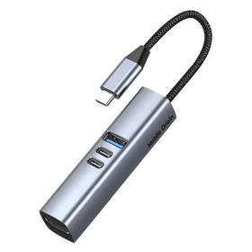 USB Hub Mobile Origin 7in1 MultiHub HB2 sivý

