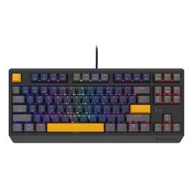Klávesnica Genesis THOR 230, TKL, RGB, Outemu Panda, US layout, modro-šedá, čierna 

