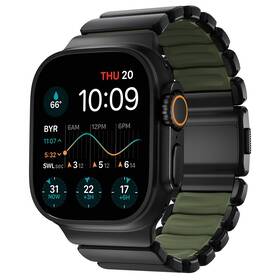 Remienok NOMAD Stratos FKM na Apple Watch 45/46/49mm, titanový čierny/zelený

