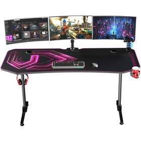 Herný stôl ULTRADESK FRAG XXL PNK 
