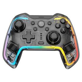 Gamepad White Shark PRAETORIAN RGB - PC,PS3/PS4, Android, iOS ,Nintendo priehľadný

