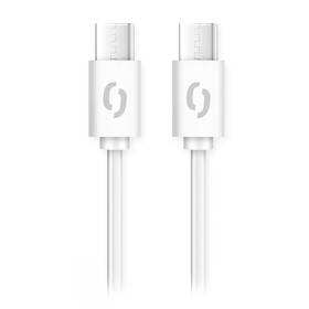 Kábel Aligator Power 100W, USB-C/USB-C, 5A, 1,5m biely

