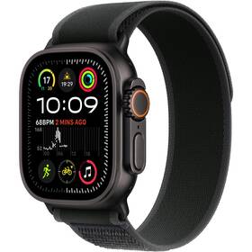Inteligentné hodinky Apple GPS + Cellular 49mm čierny titán - čierny trailový ťah - M/L 
