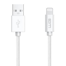 Kábel WG USB/Lightning, MFi, 2 m biely

