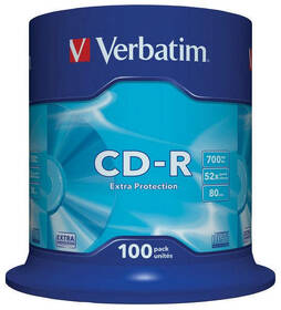 Disk Verbatim CD-R DL 700MB/80min, 52x, 100-cake 
