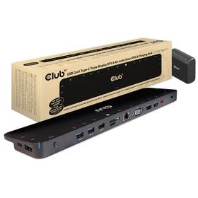 Dokovacia stanica Club3D USB-C, Triple Display DP 1.4 Alt mode Smart PD3.0 100 W 
