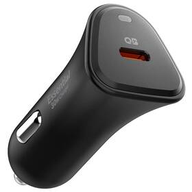Adaptér do auta Spigen Essential 30W 1xUSB-C čierny

