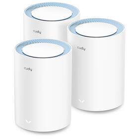 Kompletný Wi-Fi systém Cudy M1200 AC1200 Wi-Fi Mesh, set 3 ks biely

