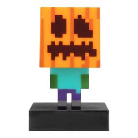Dekoratívne LED Paladone Icon Light, Minecraft - Zombie kostlivec zelená/oranžová

