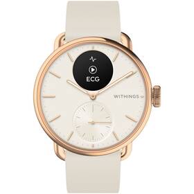 Inteligentné hodinky Withings ScanWatch 2 42 mm se silikonovým řemínkem + kovový řemínek 

